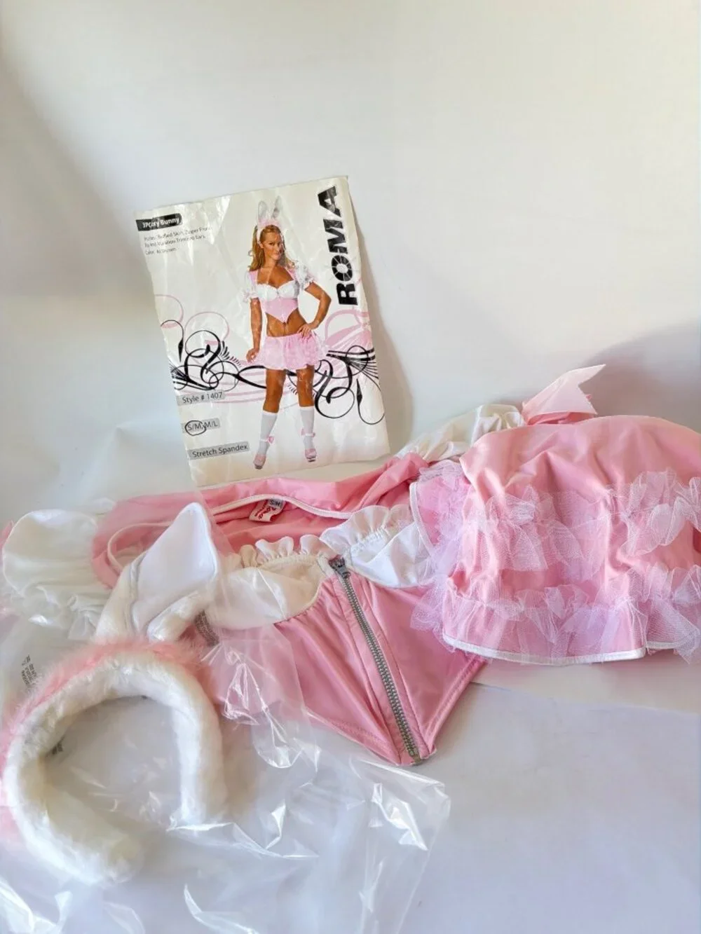 ROMA Sexy Bunny Adult Cosplay Costume Women Size S/M